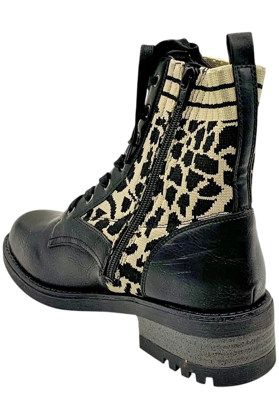 LifeStride Women's Knockout Ankle Boots Black Leopard - Medium - Picture 3 of 3